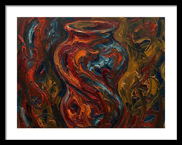 Decorative Vase In Expressionist Style