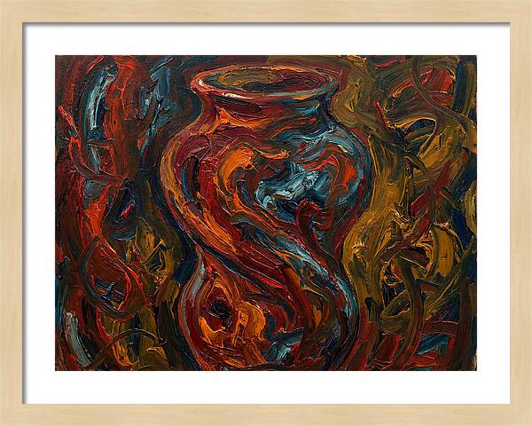 Decorative Vase In Expressionist Style