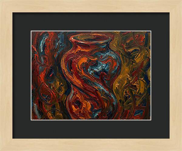 Decorative Vase In Expressionist Style
