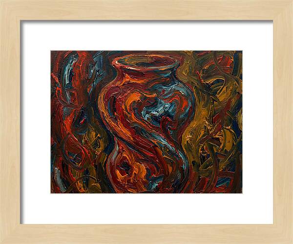 Decorative Vase In Expressionist Style
