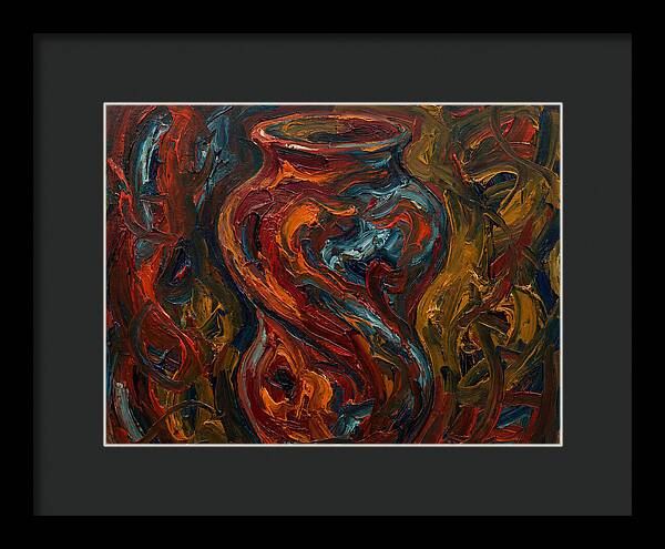 Decorative Vase In Expressionist Style