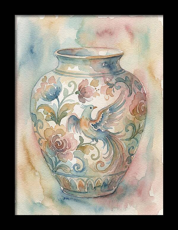 Decorative Vase With Bird