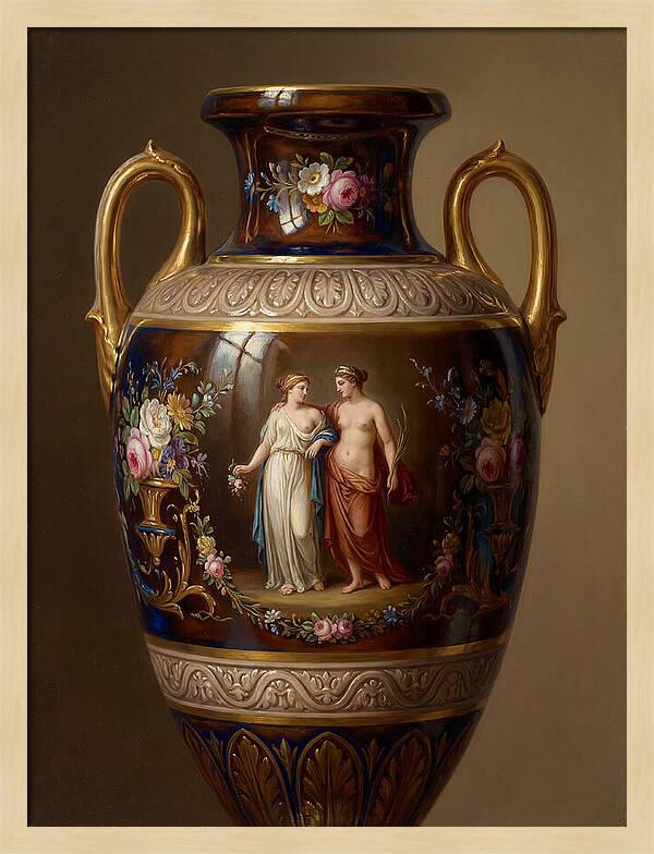 Decorative Vase With Figures