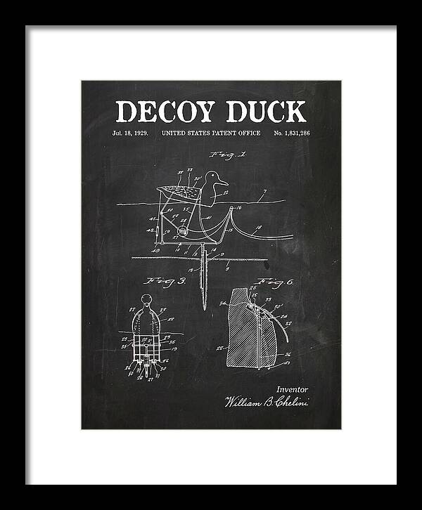 Decoy Duck Chalkboard Patent Us1831286a