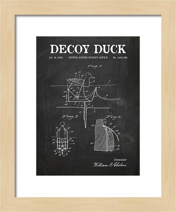 Decoy Duck Chalkboard Patent Us1831286a