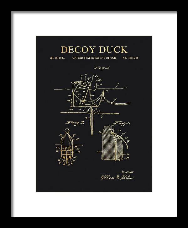Decoy Duck Gold Patent Us1831286a