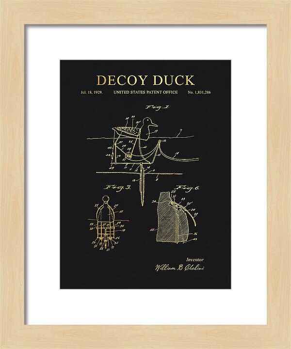 Decoy Duck Gold Patent Us1831286a