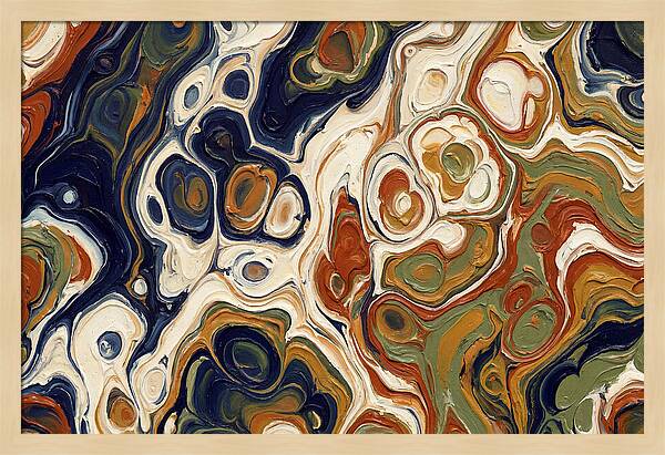 Deep Ocean Blue Swirls