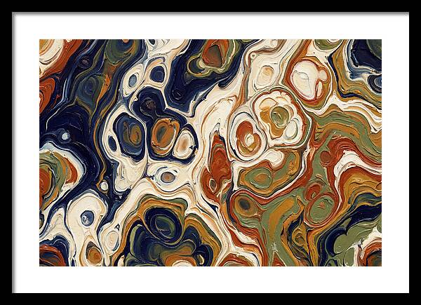 Deep Ocean Blue Swirls