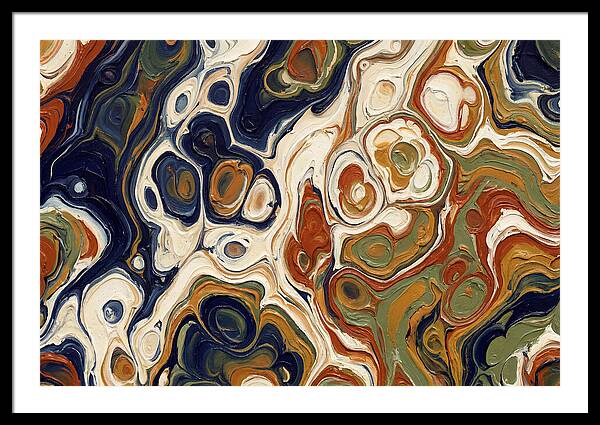 Deep Ocean Blue Swirls