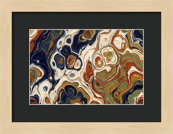 Deep Ocean Blue Swirls
