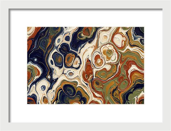 Deep Ocean Blue Swirls