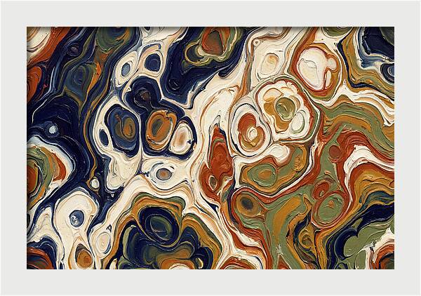 Deep Ocean Blue Swirls