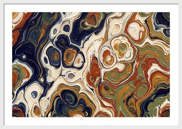 Deep Ocean Blue Swirls