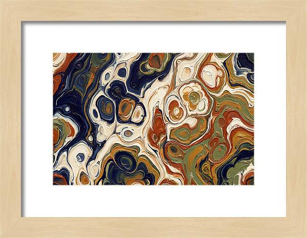 Deep Ocean Blue Swirls
