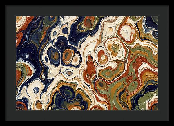 Deep Ocean Blue Swirls