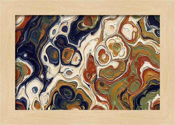 Deep Ocean Blue Swirls