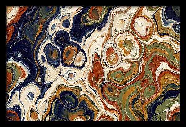 Deep Ocean Blue Swirls