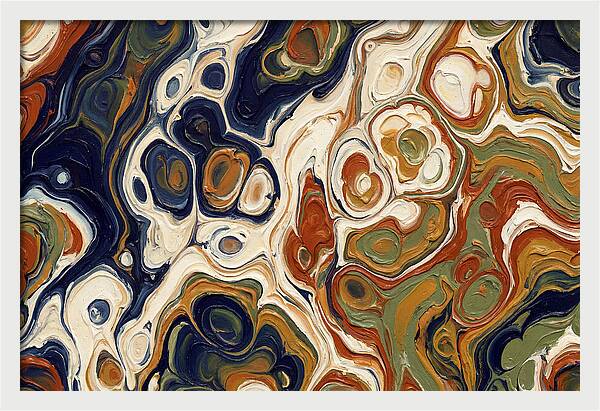 Deep Ocean Blue Swirls