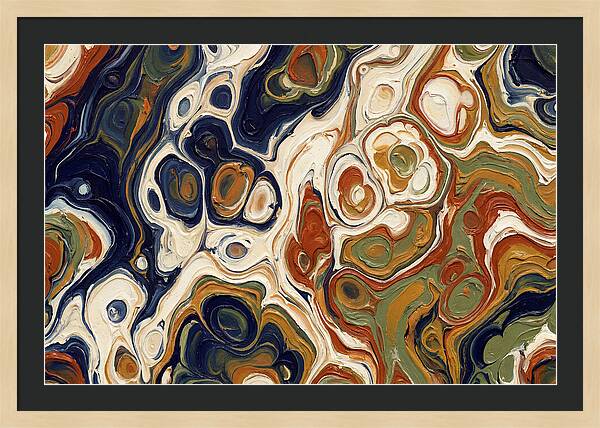 Deep Ocean Blue Swirls