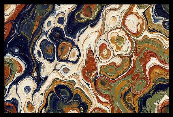 Deep Ocean Blue Swirls