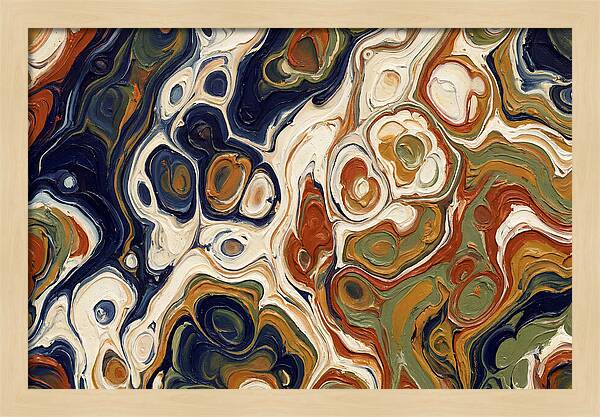Deep Ocean Blue Swirls