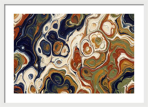 Deep Ocean Blue Swirls