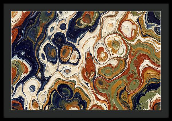 Deep Ocean Blue Swirls