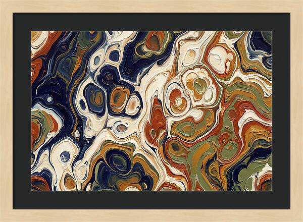 Deep Ocean Blue Swirls