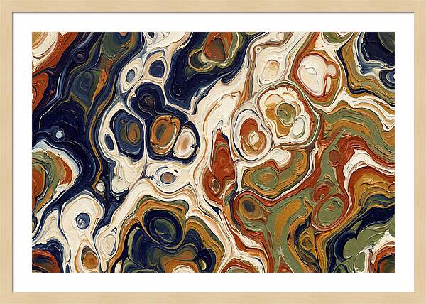Deep Ocean Blue Swirls