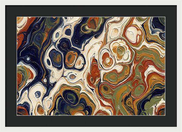 Deep Ocean Blue Swirls