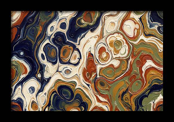 Deep Ocean Blue Swirls