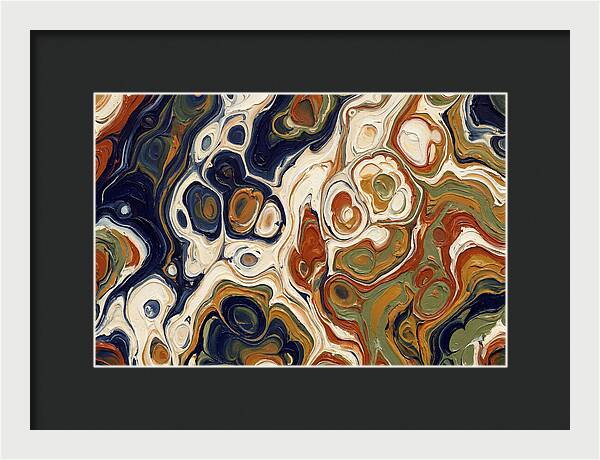 Deep Ocean Blue Swirls
