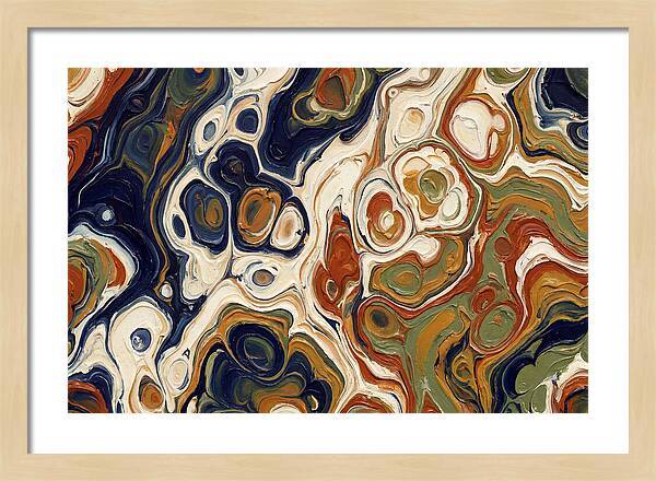 Deep Ocean Blue Swirls