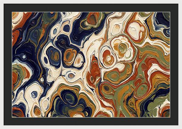 Deep Ocean Blue Swirls