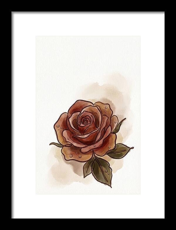 Deep Red Rose Elegance