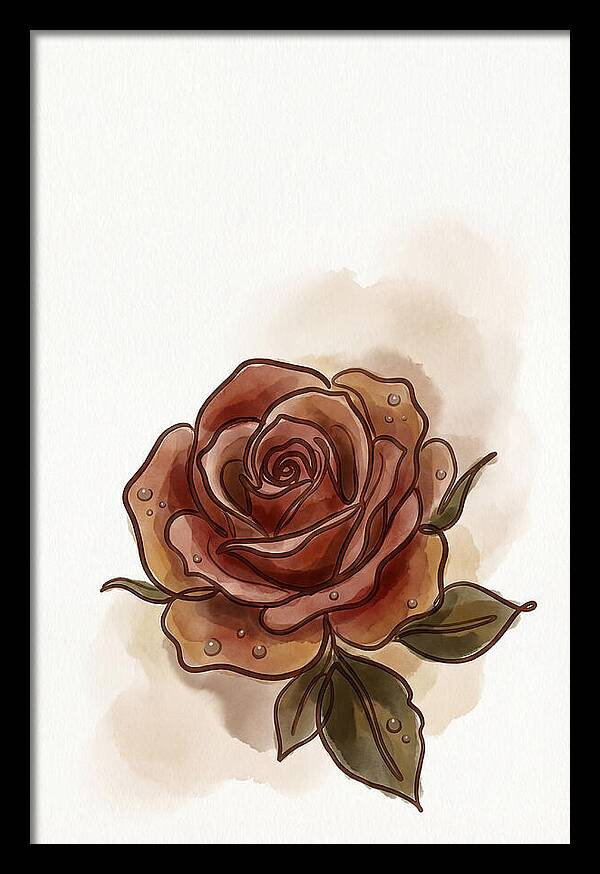 Deep Red Rose Elegance