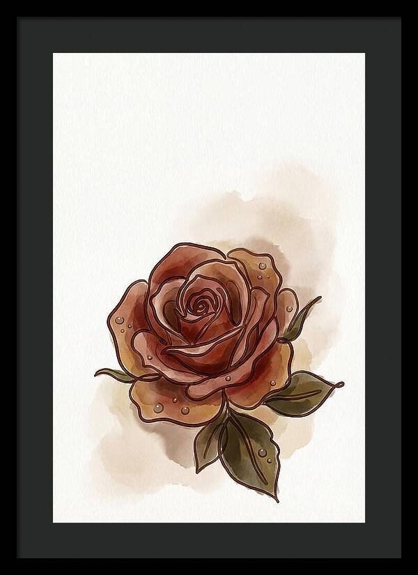 Deep Red Rose Elegance