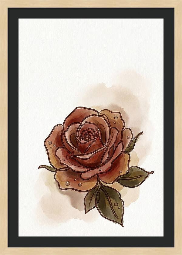 Deep Red Rose Elegance