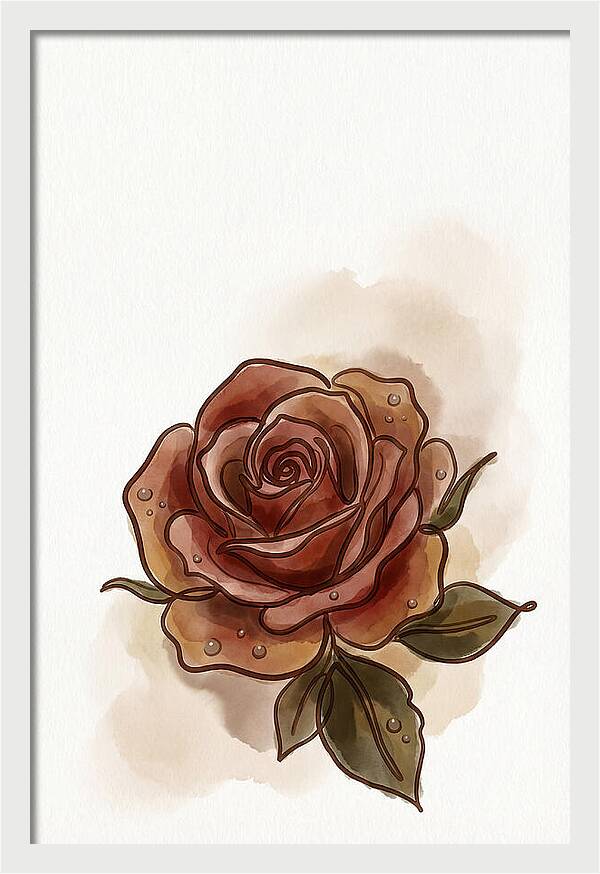 Deep Red Rose Elegance