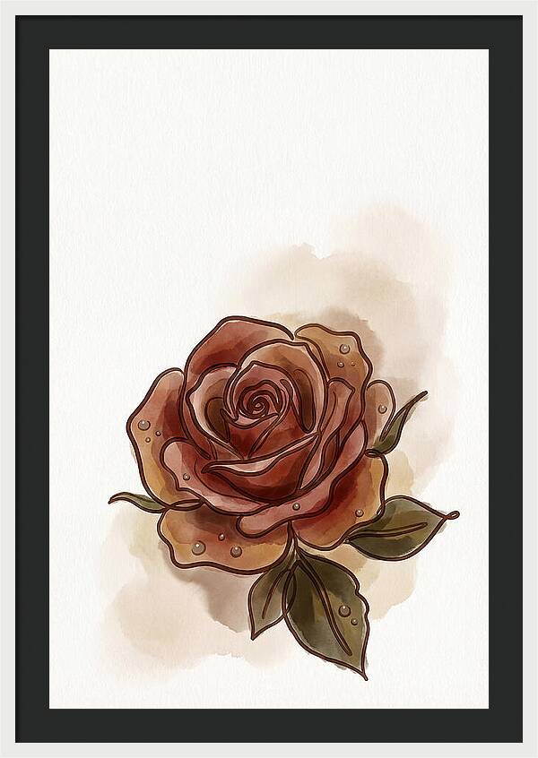 Deep Red Rose Elegance