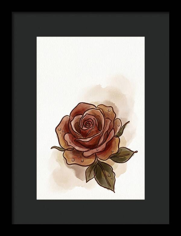 Deep Red Rose Elegance
