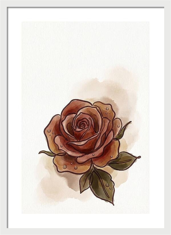 Deep Red Rose Elegance