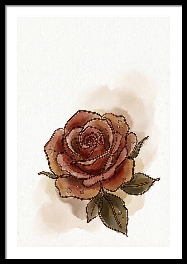 Deep Red Rose Elegance