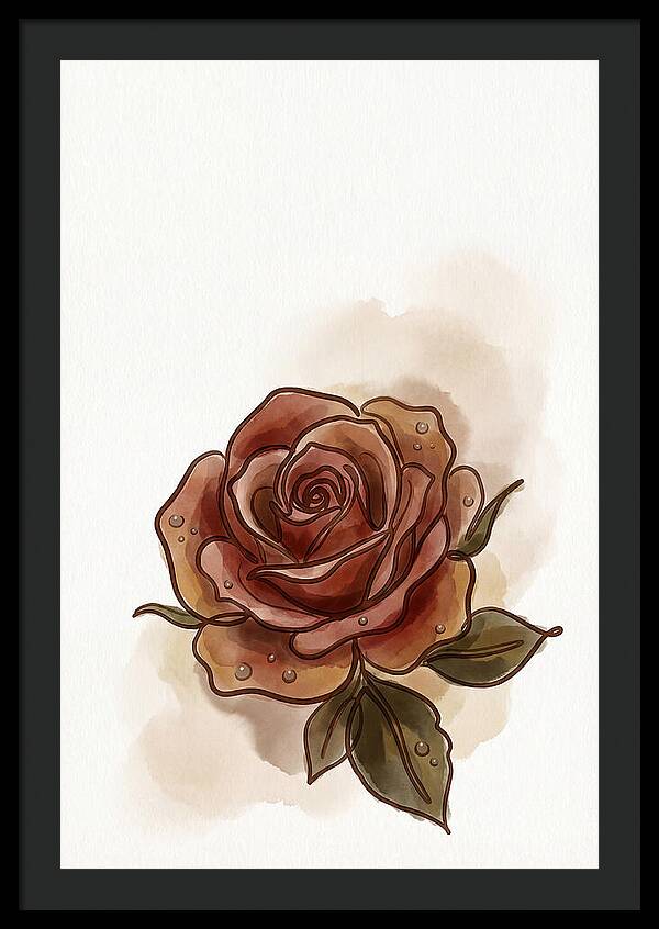 Deep Red Rose Elegance