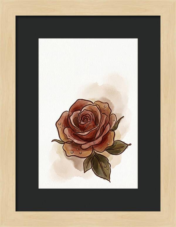 Deep Red Rose Elegance