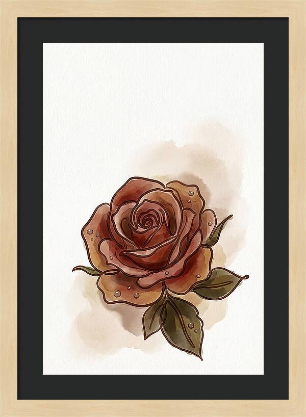 Deep Red Rose Elegance