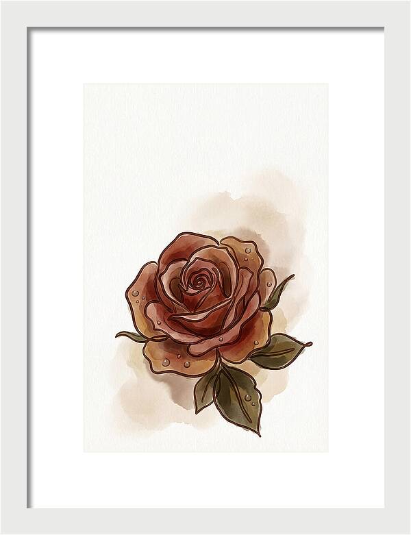 Deep Red Rose Elegance