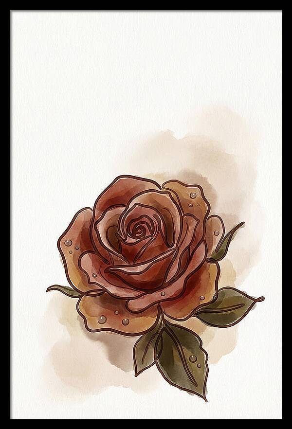 Deep Red Rose Elegance