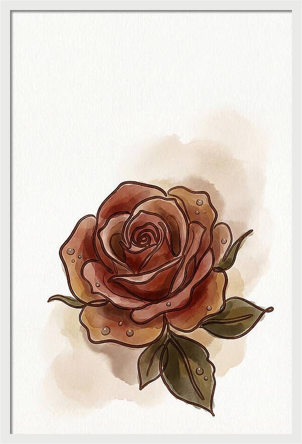 Deep Red Rose Elegance